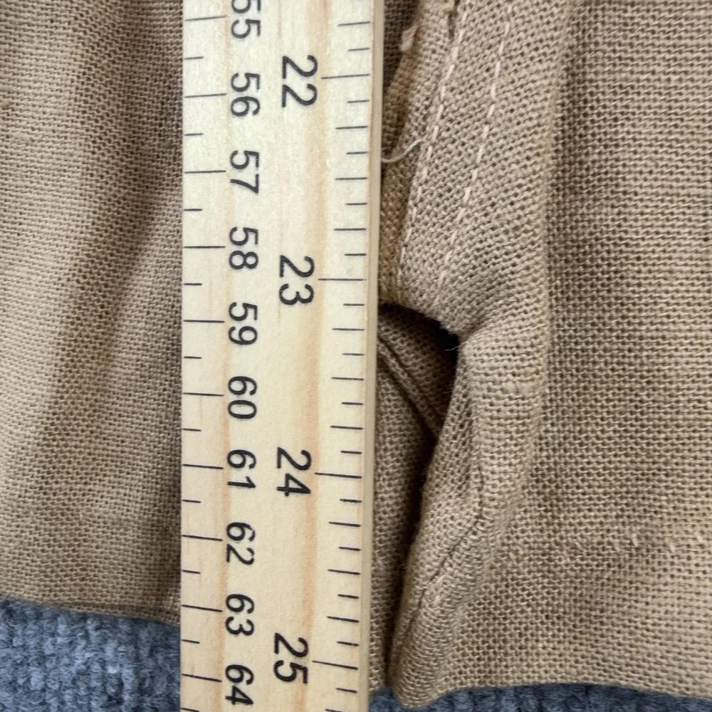 Vintage Coverall Boys 8 Beige Short Sleeve Belted Button Front Summer Romper